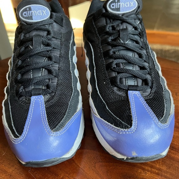 Girls Nike Air Max 95 Black Purple White - Picture 12 of 12